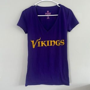 Victoria’s Secret Pink 5th & Ocean Collab Minnesota Vikings NFL women’s top XS